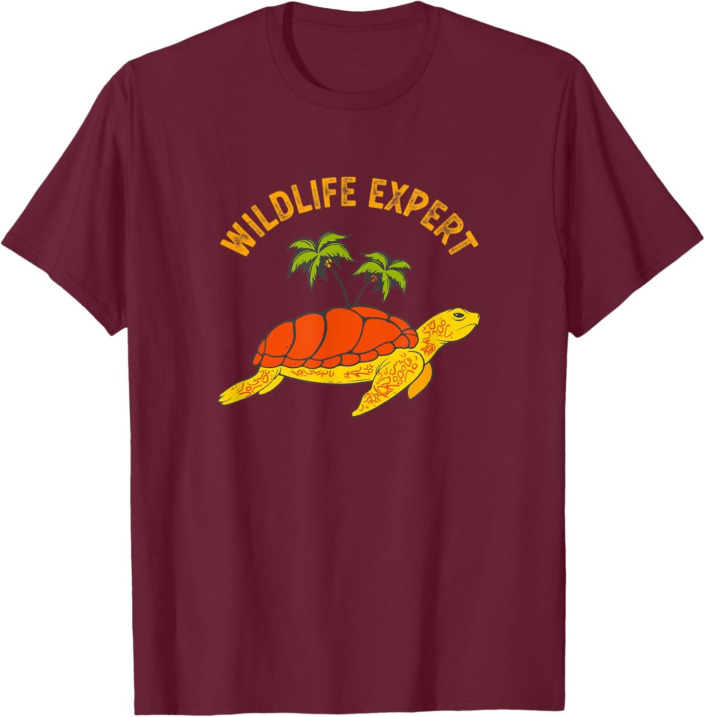 Wildlife Expert Sea Turtles Zoo Keeper Animal Lover Tortoise T-Shirt - T-Shirt | Maroon