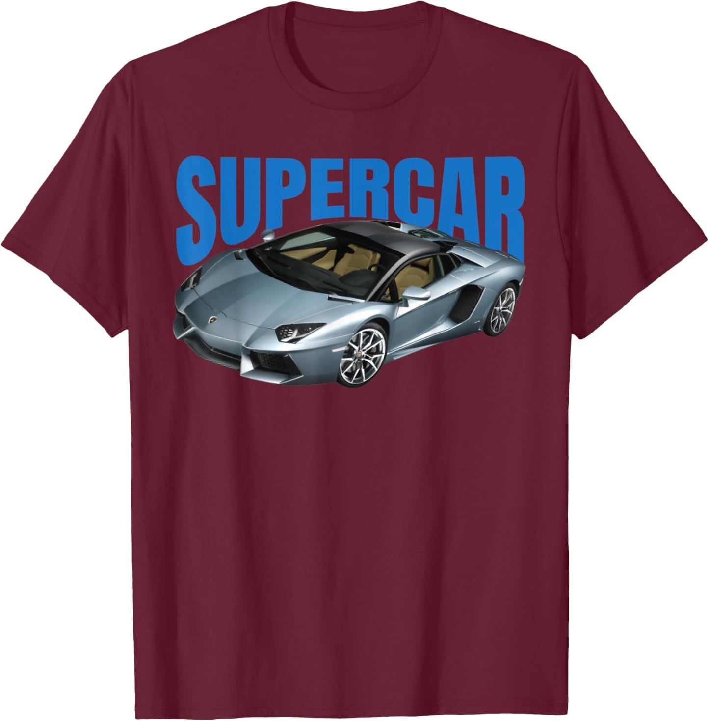 Supercar, sports car, muscle car and race car T-Shirt - T-Shirt | Maroon