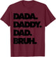 Dad Bruh Top Father's Day Dada Daddy Dad Bruh Birthday T-Shirt - T-Shirt | Maroon