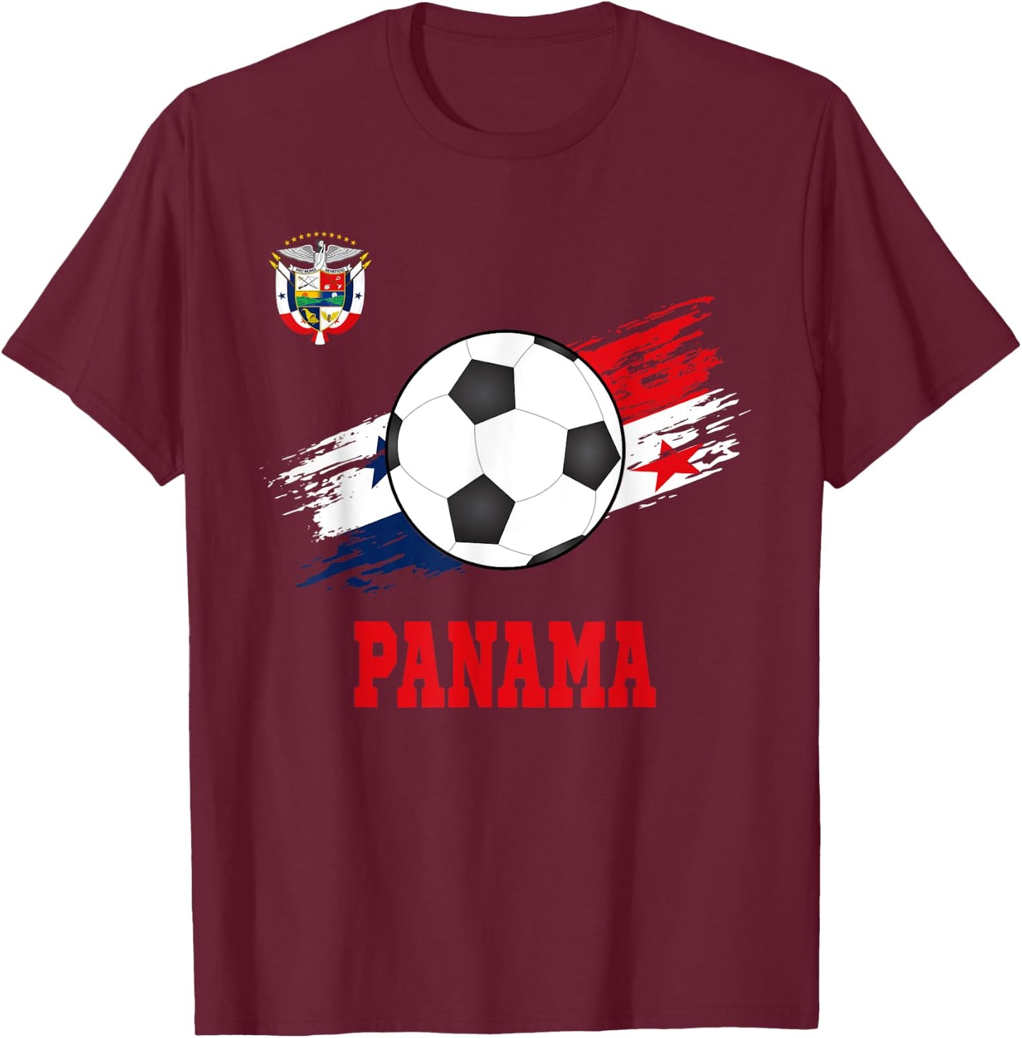Panama Soccer Panamanian Football Panameño Futbol T-Shirt - T-Shirt | Maroon