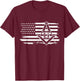 Mason Square & Compass Masonic US Flag Freemason Shriner T-Shirt - T-Shirt | Maroon
