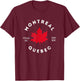 Montreal Canada Quebec Classic Vintage Retro T-Shirt - T-Shirt | Maroon