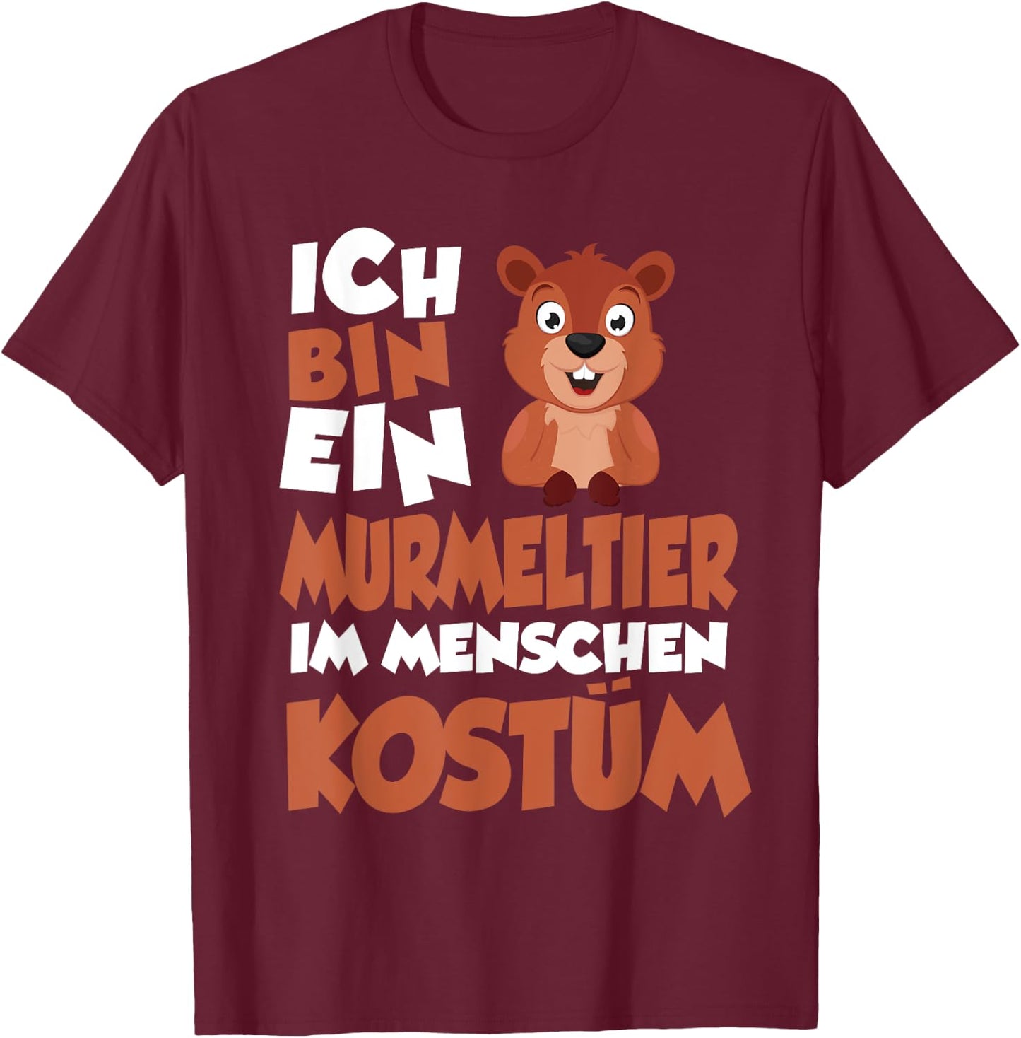 Marmot People Costume T-Shirt - T-Shirt | Maroon