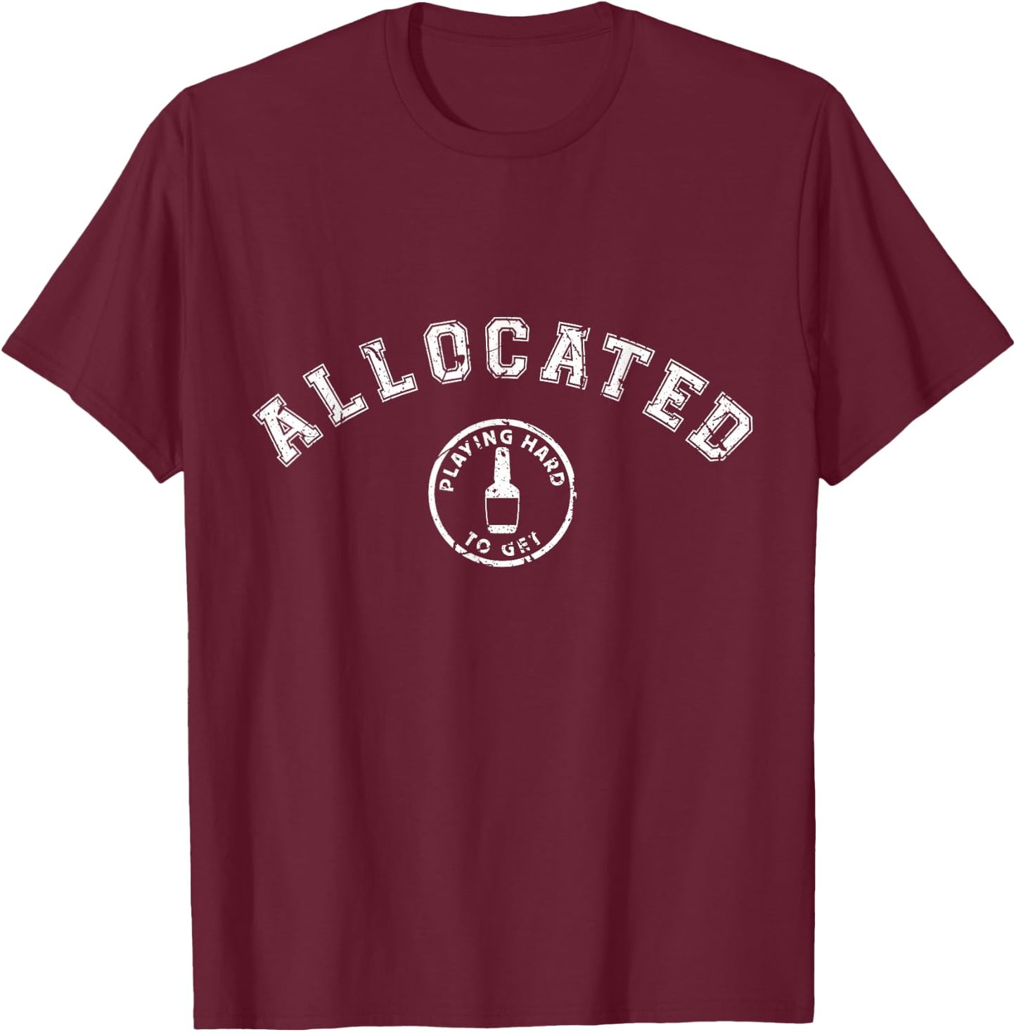 Weathered Kentucky Bourbon Whiskey Allocated Bourbon Hunter T-Shirt - T-Shirt | Maroon