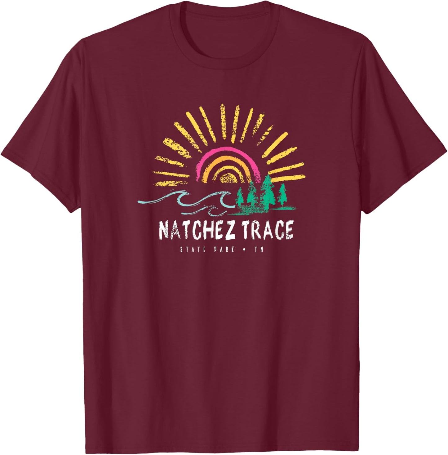 Natchez Trace State Park Sunshine T-Shirt - T-Shirt | Maroon