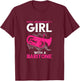 Baritone Girl Saxophonist Marching Band Euphonium Saxophone T-Shirt - T-Shirt | Maroon