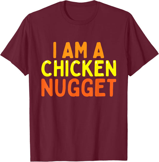 I Am A Chicken Nugget Funny Last Minute Halloween Costume T-Shirt - T-Shirt | Maroon