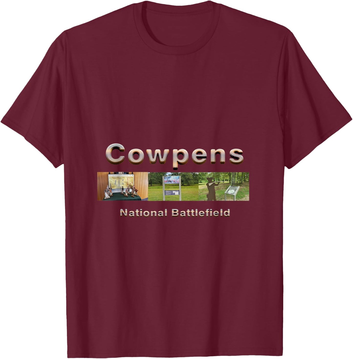 Cowpens National Battlefield T-Shirt - T-Shirt | Maroon