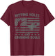 Hitting Cornholes and Crushing Souls Funny Cornhole Team T-Shirt - T-Shirt | Maroon