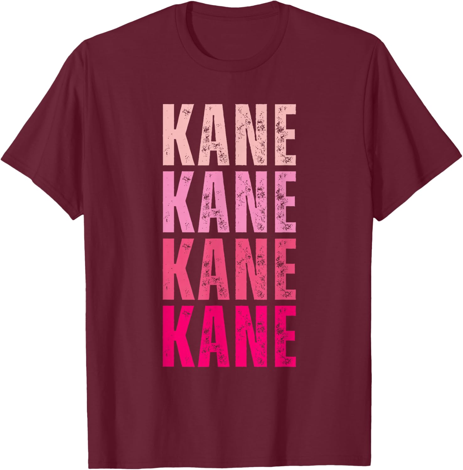Vintage Kane First Name Boy Kids Personalized Girl 80's T-Shirt - T-Shirt | Maroon