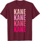 Vintage Kane First Name Boy Kids Personalized Girl 80's T-Shirt - T-Shirt | Maroon