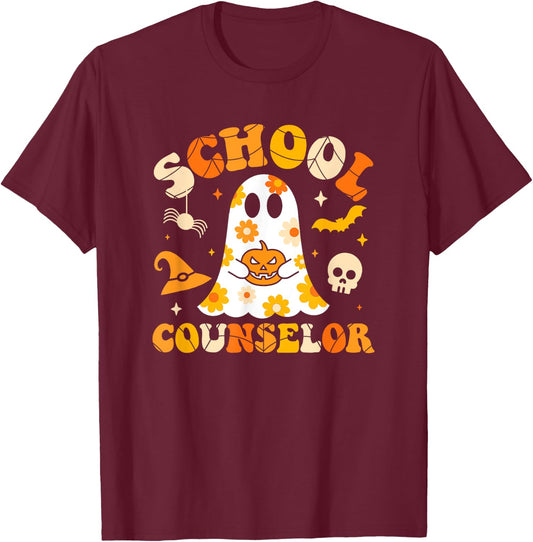 School Counselor Teacher Counseling Office School Guidance T-Shirt - T-Shirt | Maroon