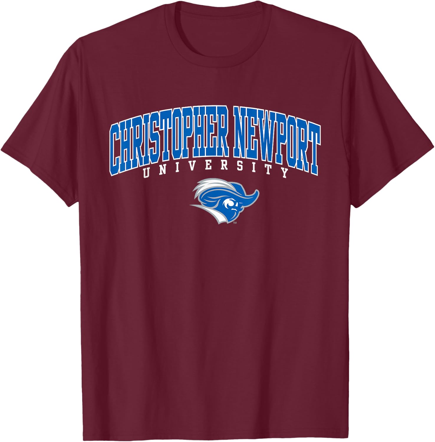 Christopher Newport Captains | Official NCAA | NCAFCNU02 T-Shirt - T-Shirt | Maroon