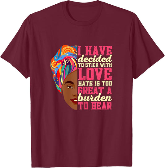 Black History Month Martin Luther King Day T-Shirt - T-Shirt | Maroon