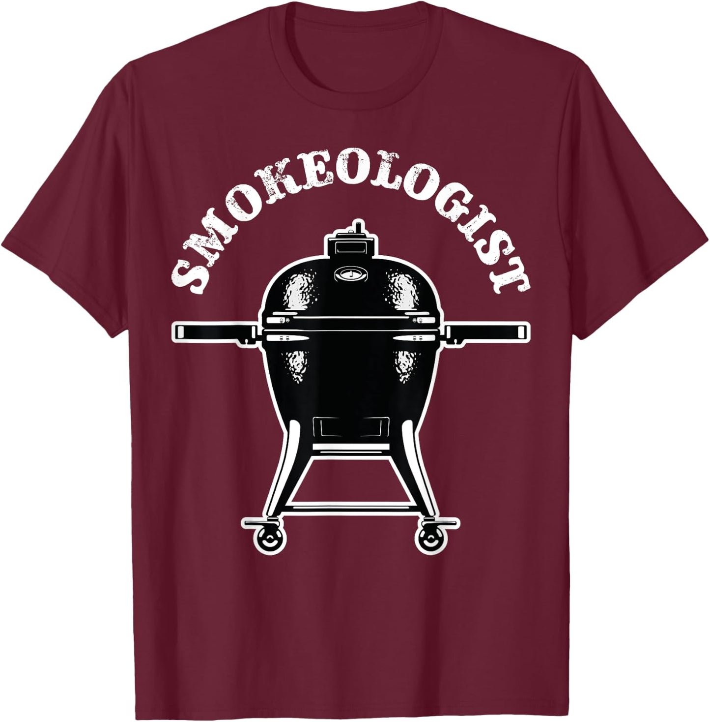 Smokeologist Funny Pitmaster BBQ Smoker Grilling T-Shirt - T-Shirt | Maroon