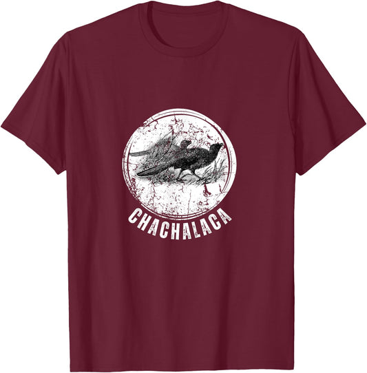 Chachalaca Upland Game Hunting Birdwatcher T-Shirt - T-Shirt | Maroon