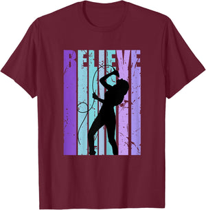 Retro Singer Girls Pop Star Singing Performer Artist T-Shirt - T-Shirt | Maroon