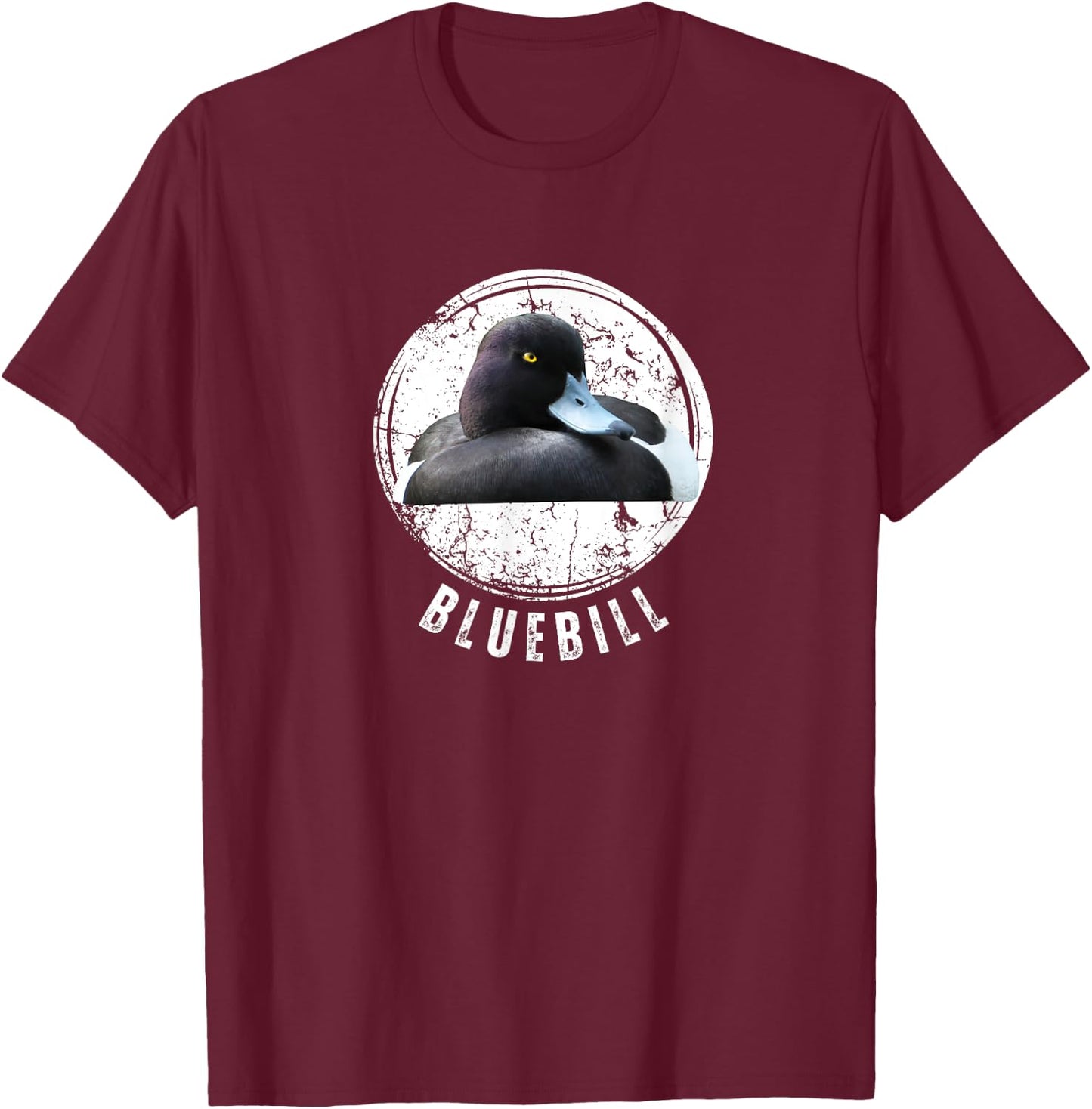 Duck Hunting Shirt Bluebill Scaup Diver Duck Hunting T-Shirt - T-Shirt | Maroon