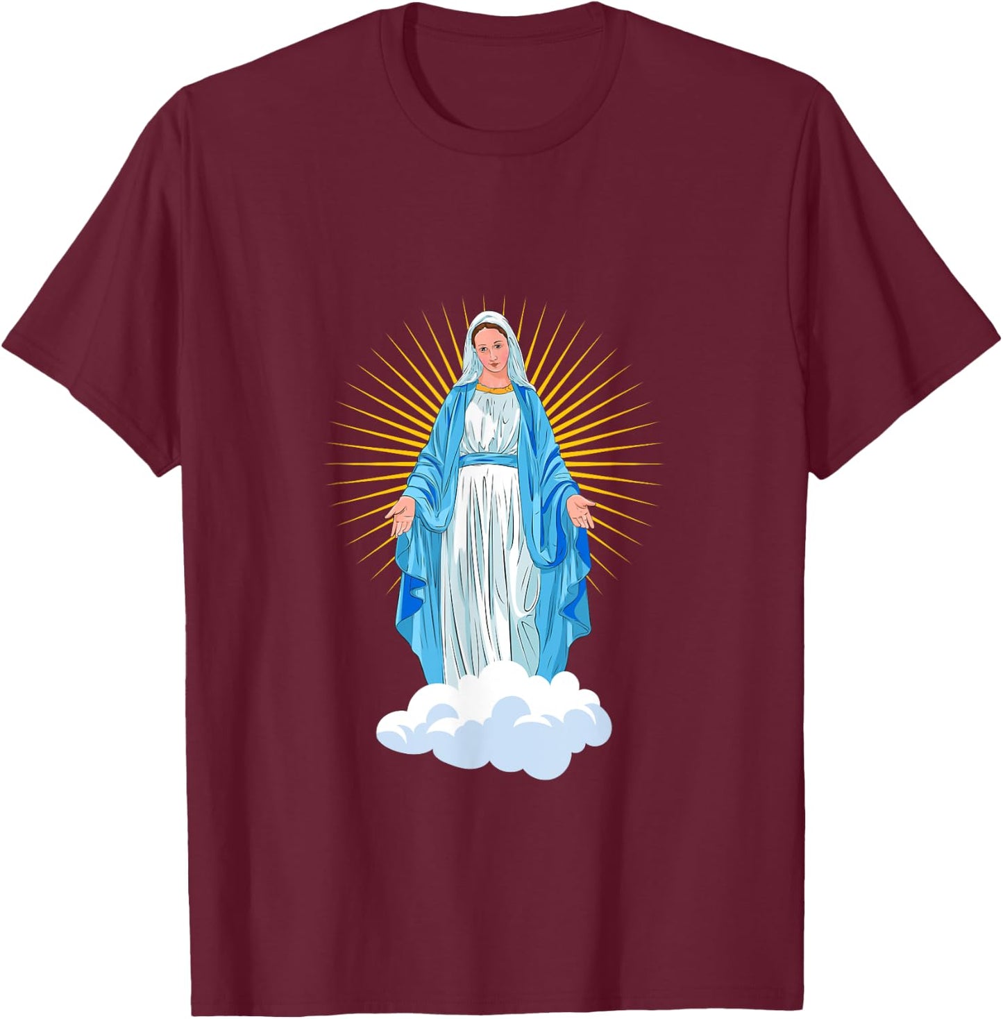 Virgin Mary T-Shirt - T-Shirt | Maroon