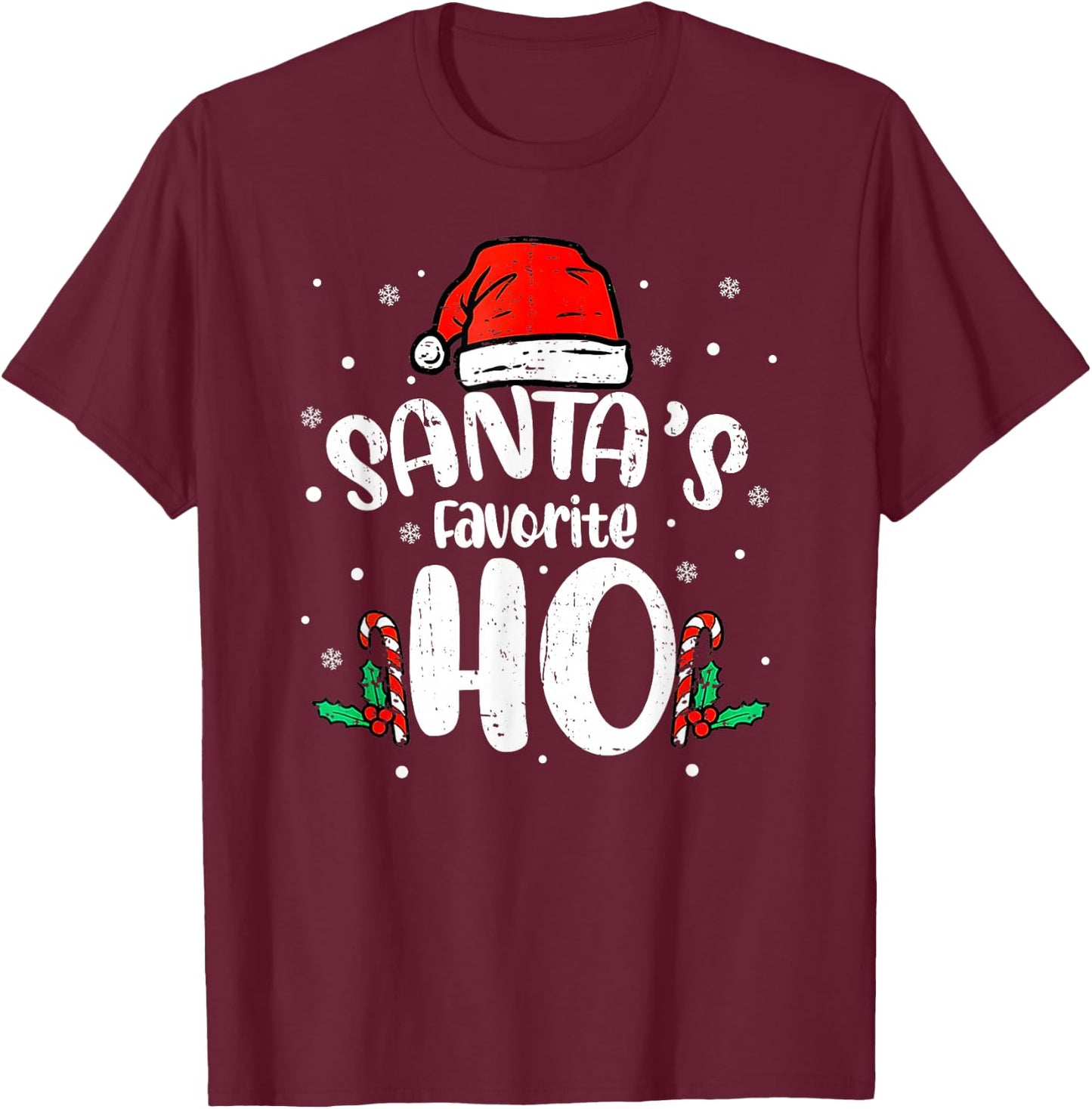 Funny Xmas Naughty Dirty Adult Humor PJ Christmas Men Women T-Shirt - T-Shirt | Maroon