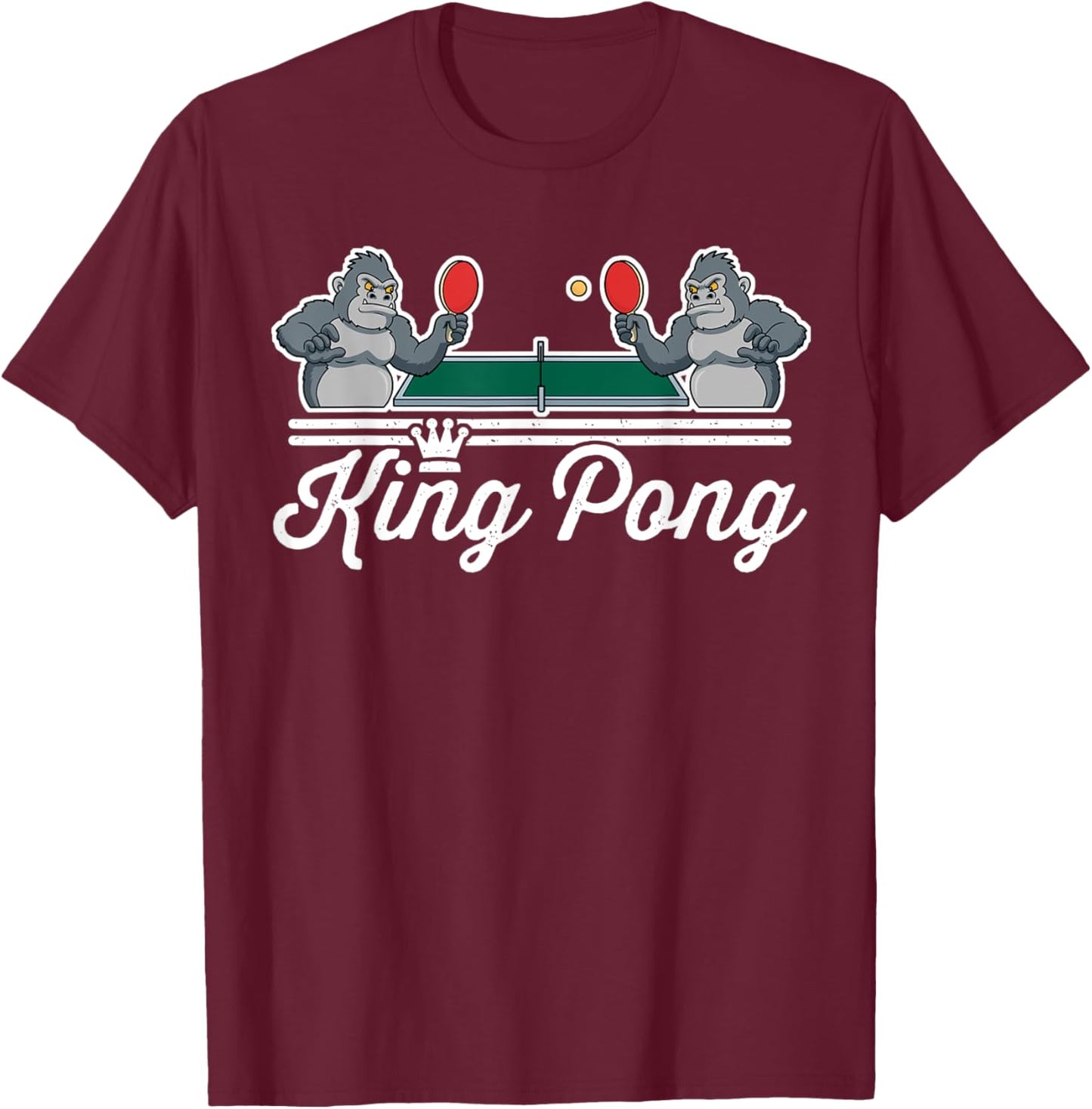 King Pong T-Shirt - T-Shirt | Maroon