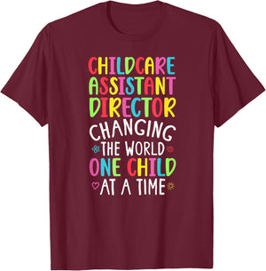 Best Childcare Assistant Director Appreciation T-Shirt - T-Shirt | Maroon
