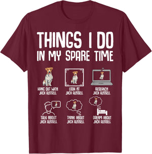 Jack Russell Terrier Dog T-Shirt - T-Shirt | Maroon