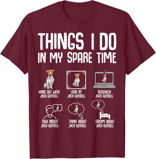 Jack Russell Terrier Dog T-Shirt - T-Shirt | Maroon