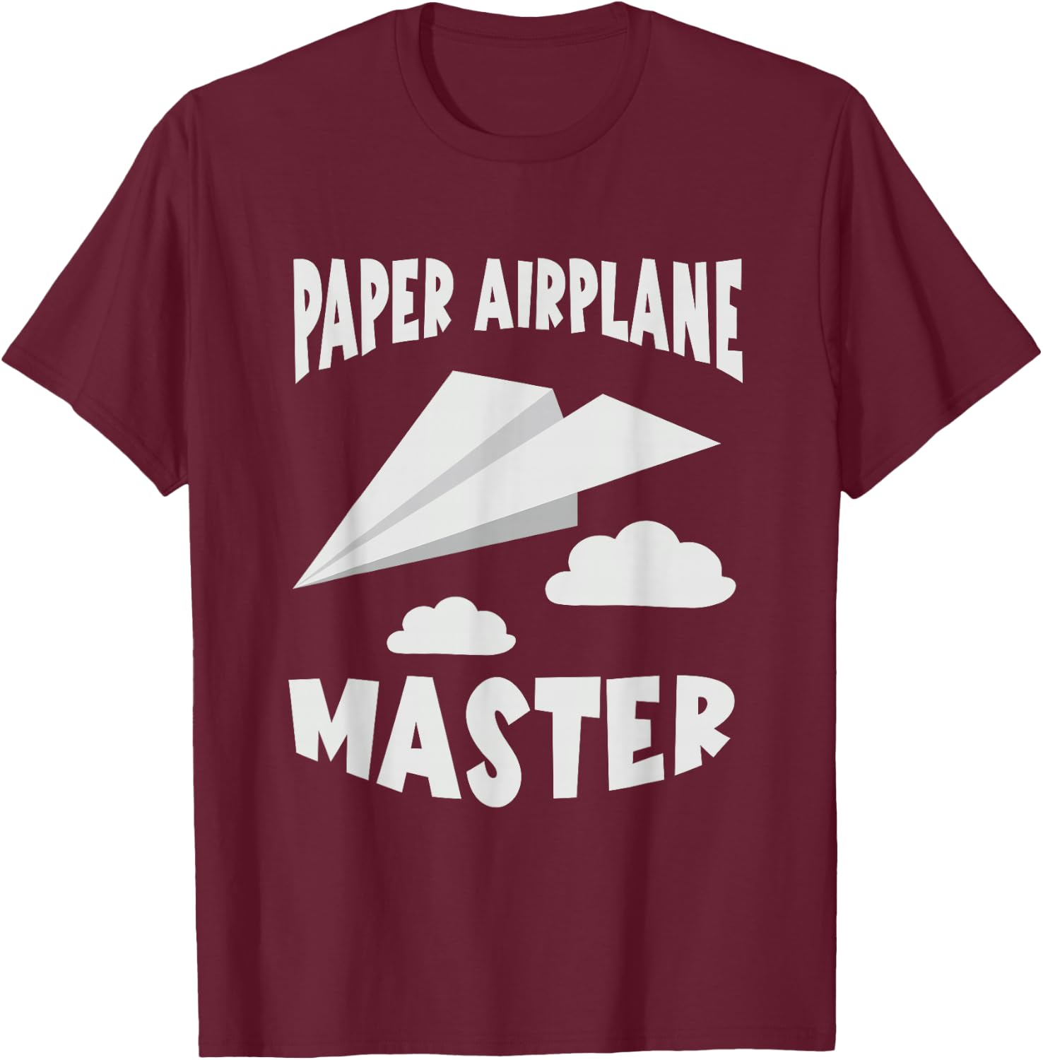 Paper Airplane Master Paper Plane Aviation Aircraft T-Shirt - T-Shirt | Maroon