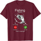 Fishing is calling T-Shirt - T-Shirt | Maroon