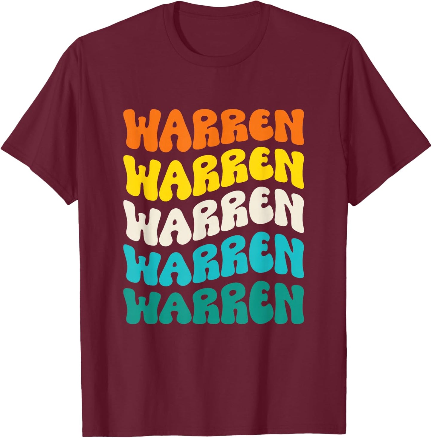70s Warren T-Shirt - T-Shirt | Maroon