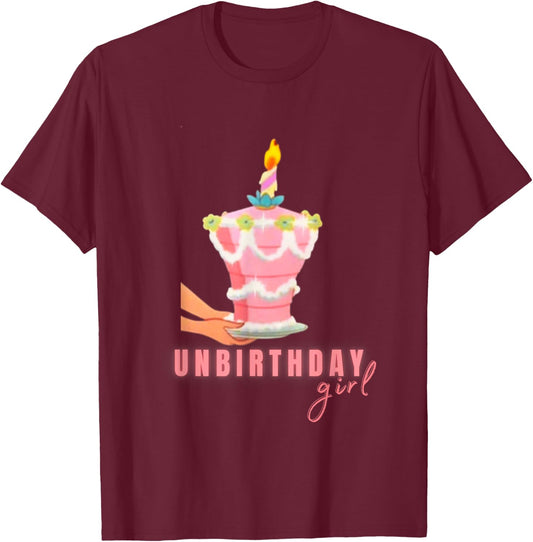 Birthday Girl Unbirthday Novelty Gift Girls Mothers T-Shirt - T-Shirt | Maroon
