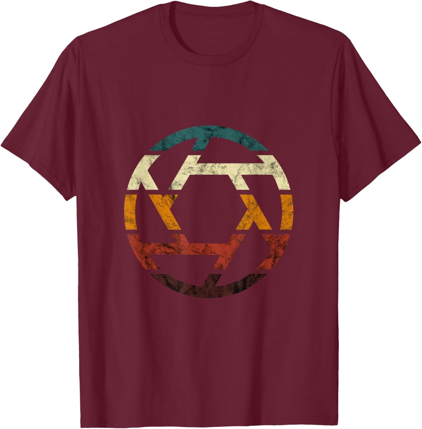 Photographer Shutter Camera Lens Photo Photography T-Shirt - T-Shirt | Maroon