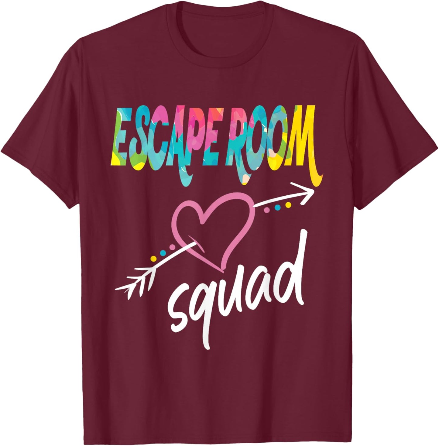 Escape Room Squad T-Shirt - T-Shirt | Maroon