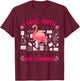I Love Math and Flamingos Matching Math Teacher Students Women Kids T-Shirt - T-Shirt | Maroon