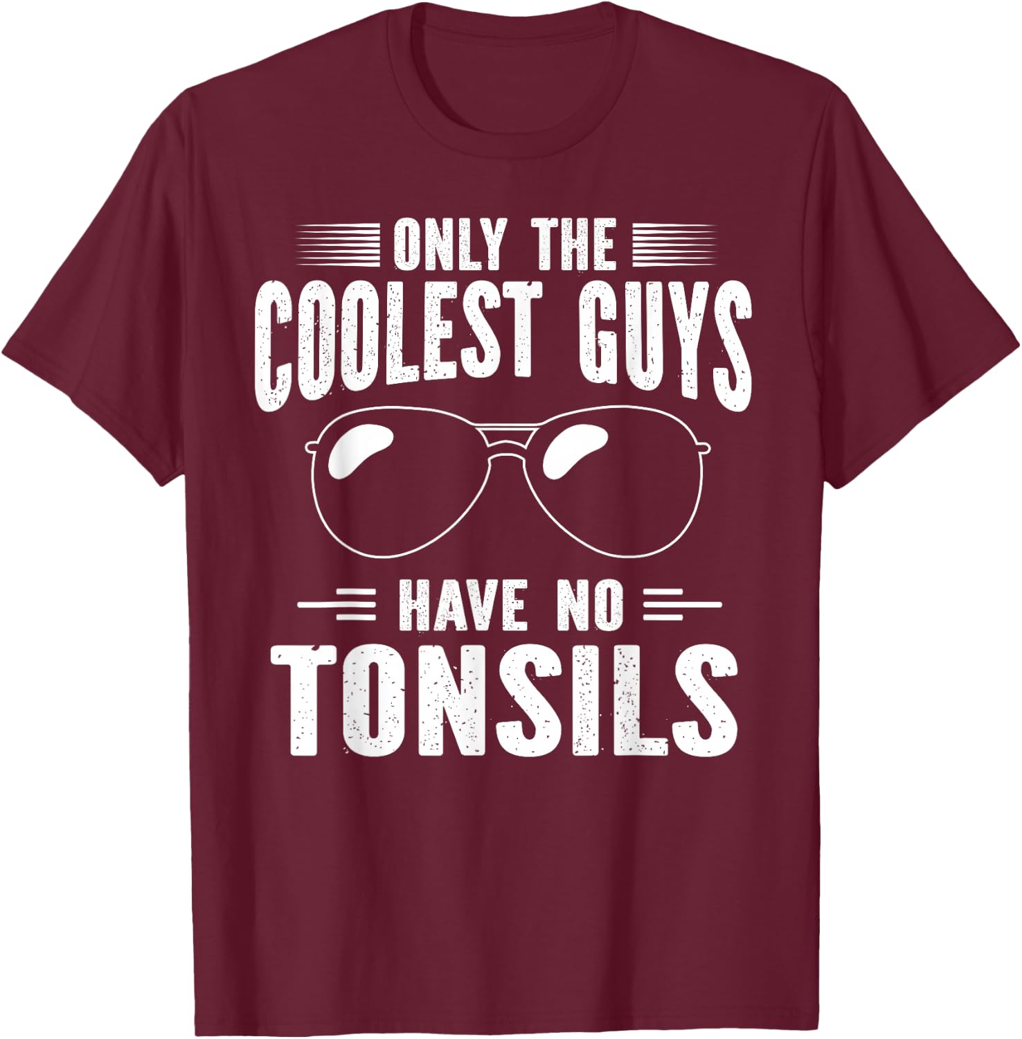 Tonsillectomy Recovery Almond Removal T-Shirt - T-Shirt | Maroon