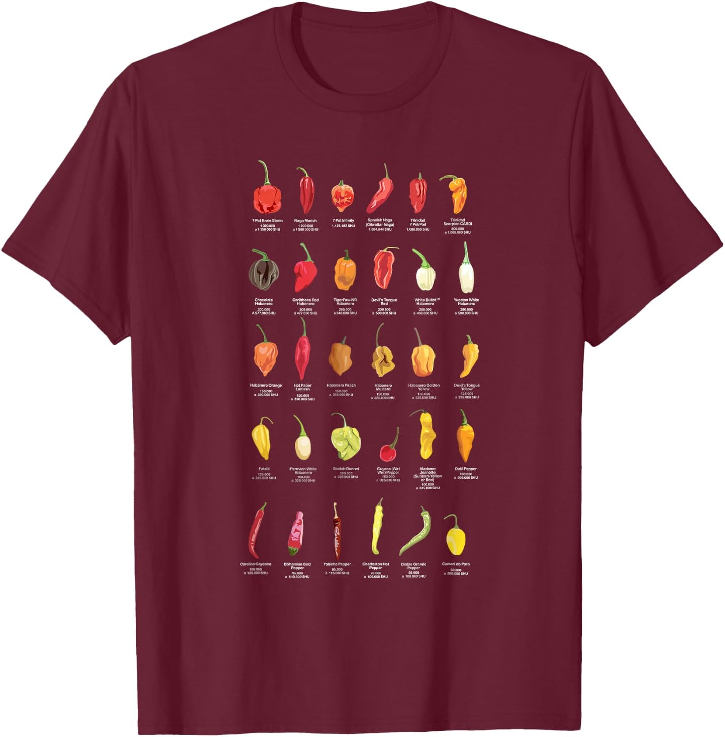 Chili Design for a Chili lover T-Shirt - T-Shirt | Maroon