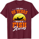 I've Got 65 Years Worth Of Fish Stories Fishing B-day Party T-Shirt - T-Shirt | Maroon