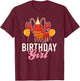 Cute Lobster Birthday Girl T-Shirt - T-Shirt | Maroon