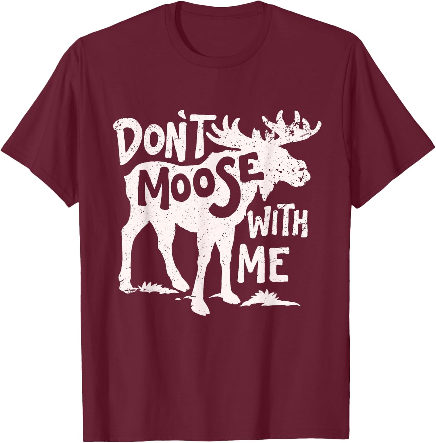 Moose Men Women Kids T-Shirt - T-Shirt | Maroon