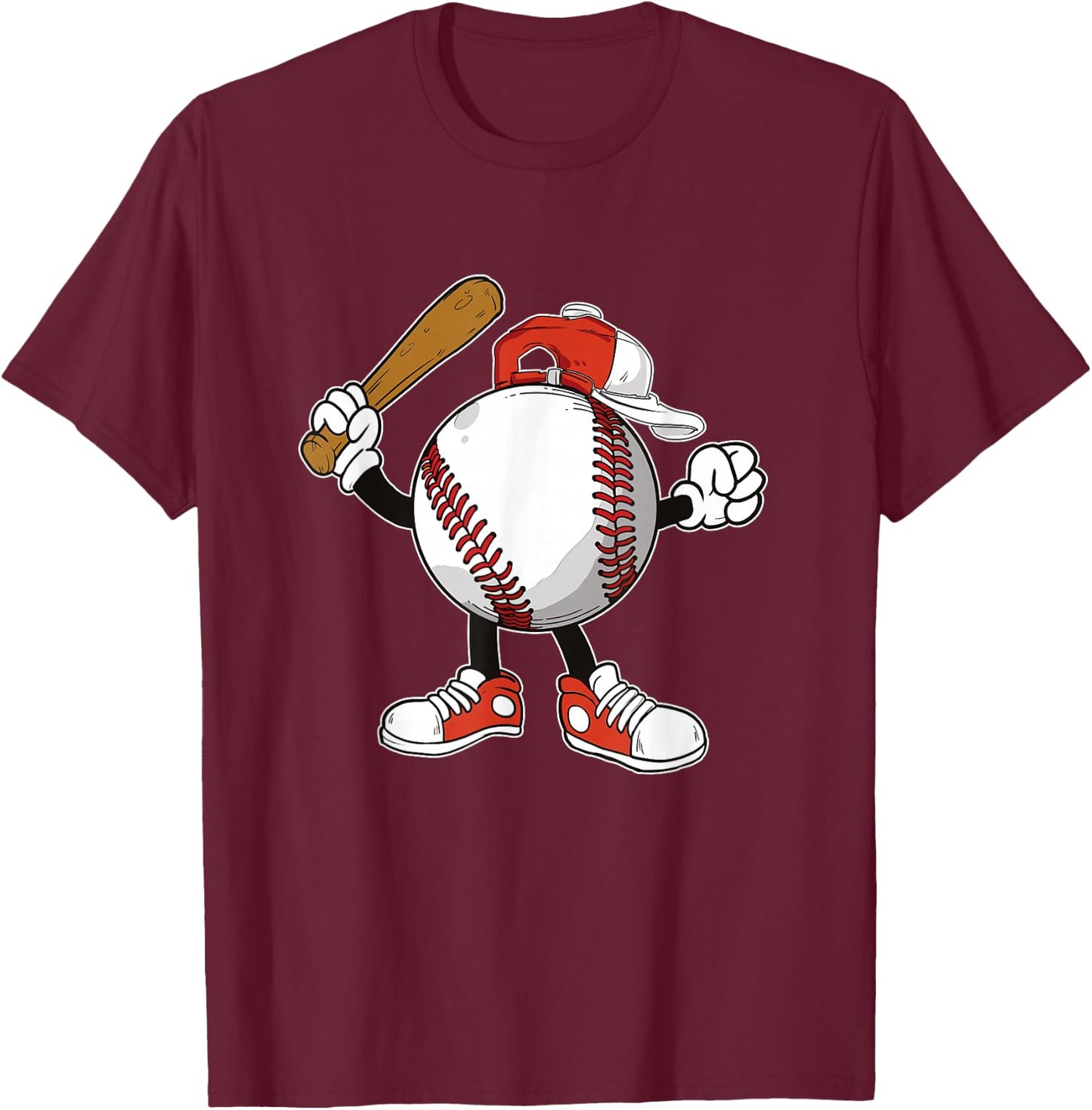 Baseball Boy T-Shirt - T-Shirt | Maroon