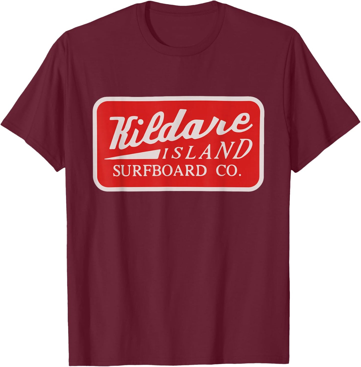 Kildare Island Surfboard Co T-Shirt - T-Shirt | Maroon