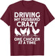 Funny Chicken Art Mom Chicken Lady Chicken Farmer T-Shirt - T-Shirt | Maroon