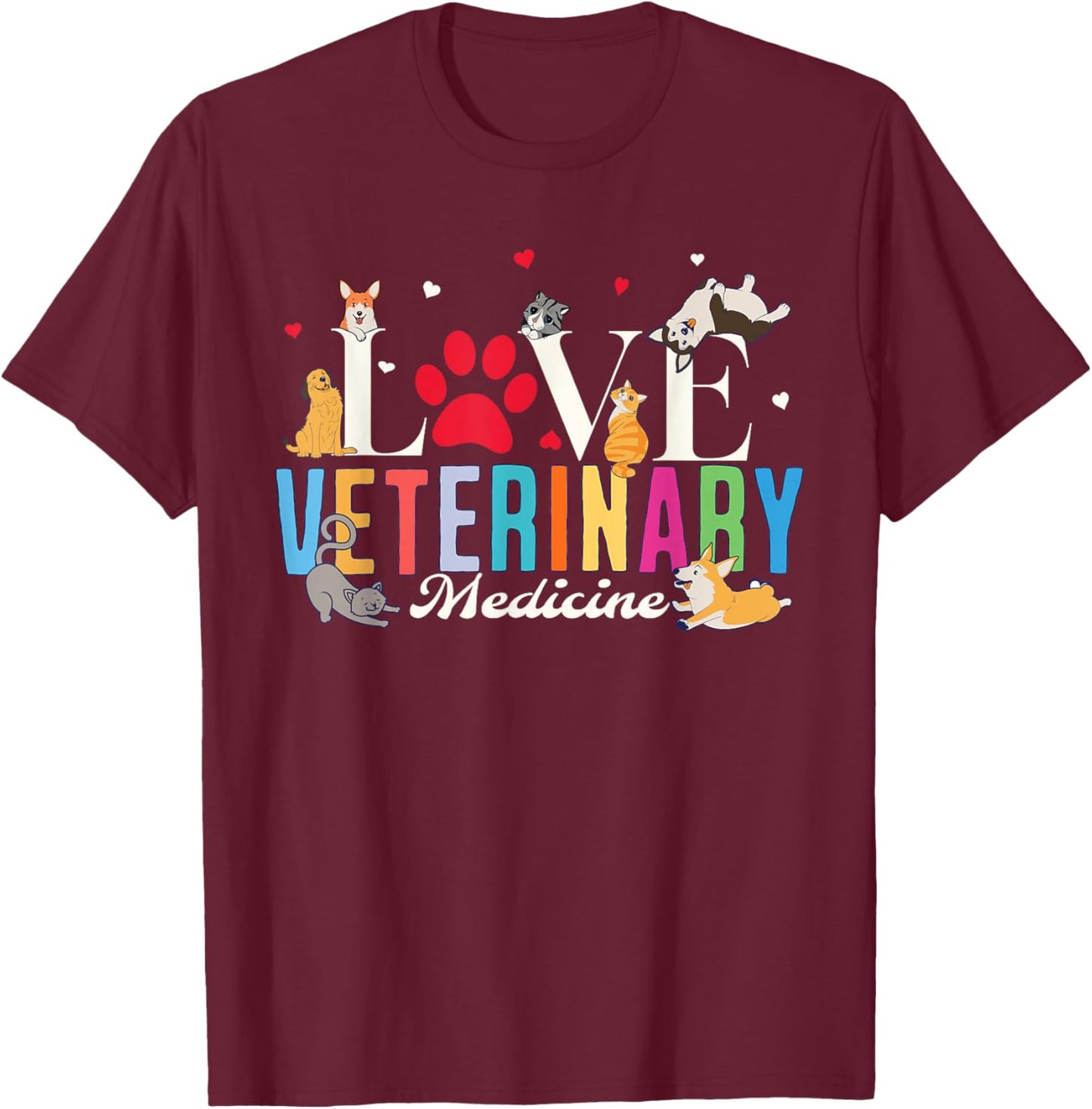 Vet tech Gift, Veterinary Technician Gift Appreciation Day T-Shirt - T-Shirt | Maroon
