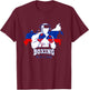 USSR Team Russia Boxing Gloves National Flag Russian Fighter T-Shirt - T-Shirt | Maroon