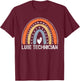 Funny Job Title Worker Vintage Rainbow Lube Technician T-Shirt - T-Shirt | Maroon