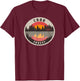 Cook Forest Lake reflection T-Shirt - T-Shirt | Maroon