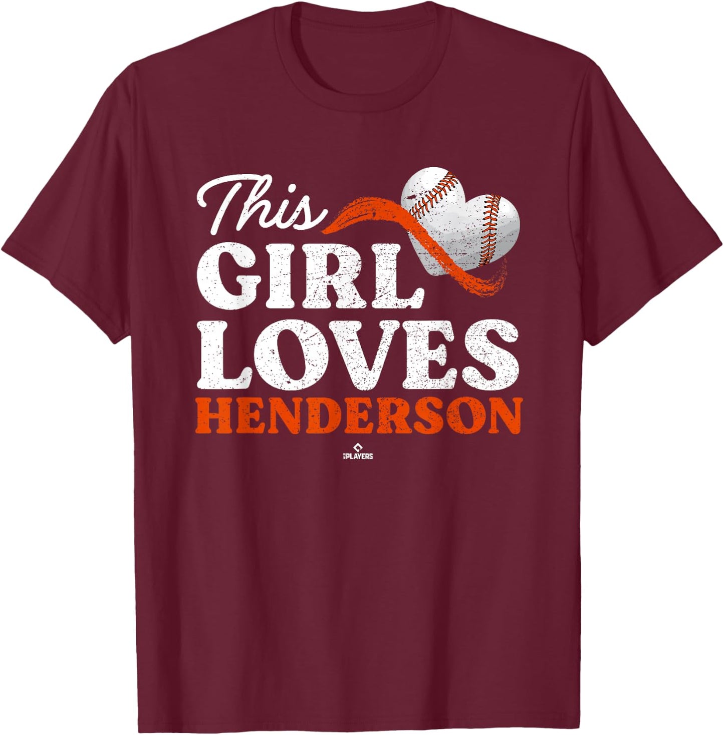 This Girl Loves Gunnar Henderson Baltimore MLBPA T-Shirt - T-Shirt | Maroon