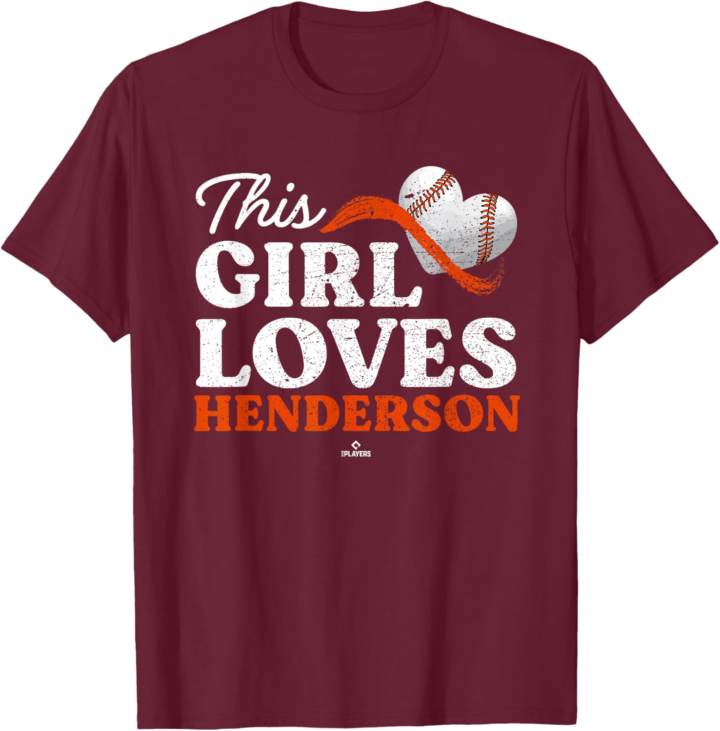 This Girl Loves Gunnar Henderson Baltimore MLBPA T-Shirt - T-Shirt | Maroon