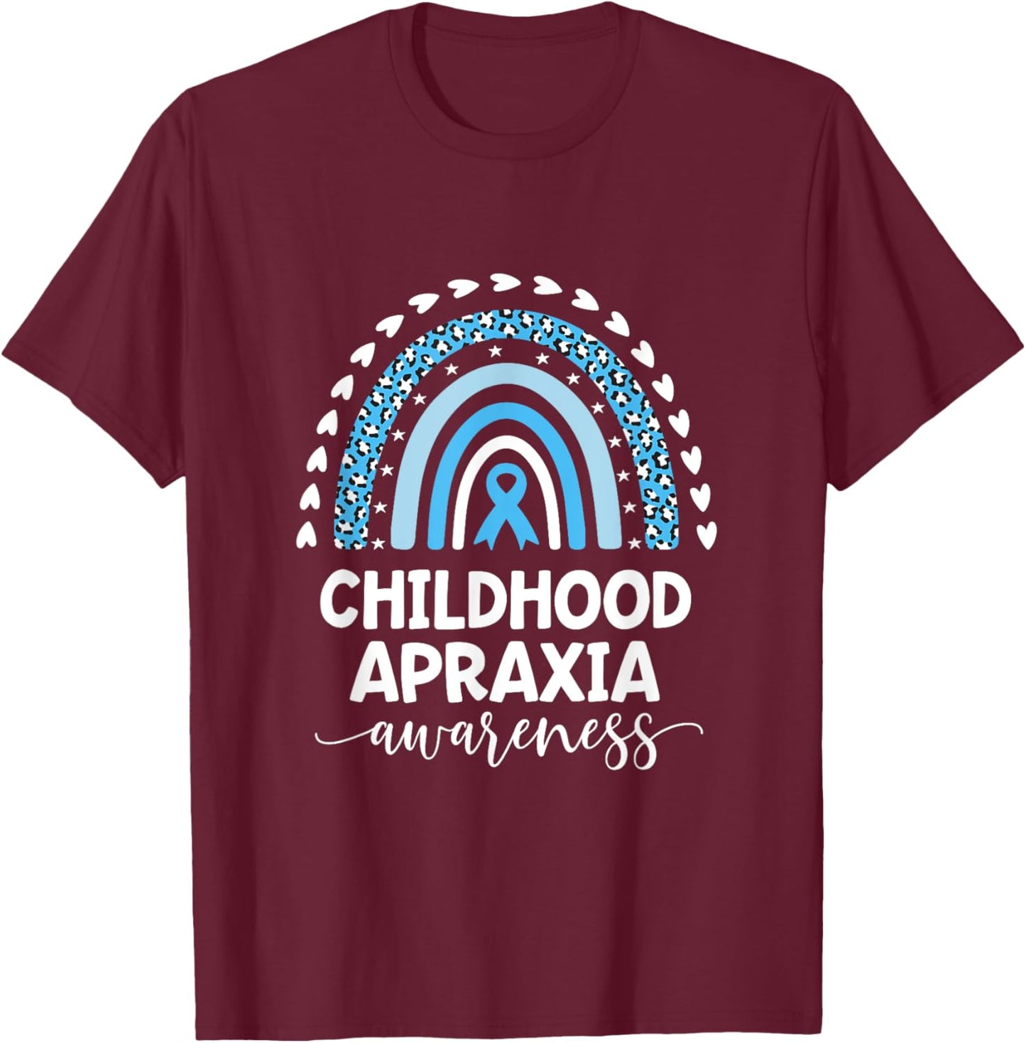 Childhood Apraxia Love Support Apraxia Awareness T-Shirt - T-Shirt | Maroon
